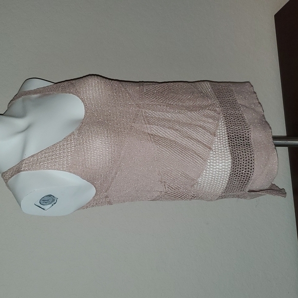 Jennifer Lopez sz M sheer and mesh sleeveless top 🌛 - Picture 6 of 8